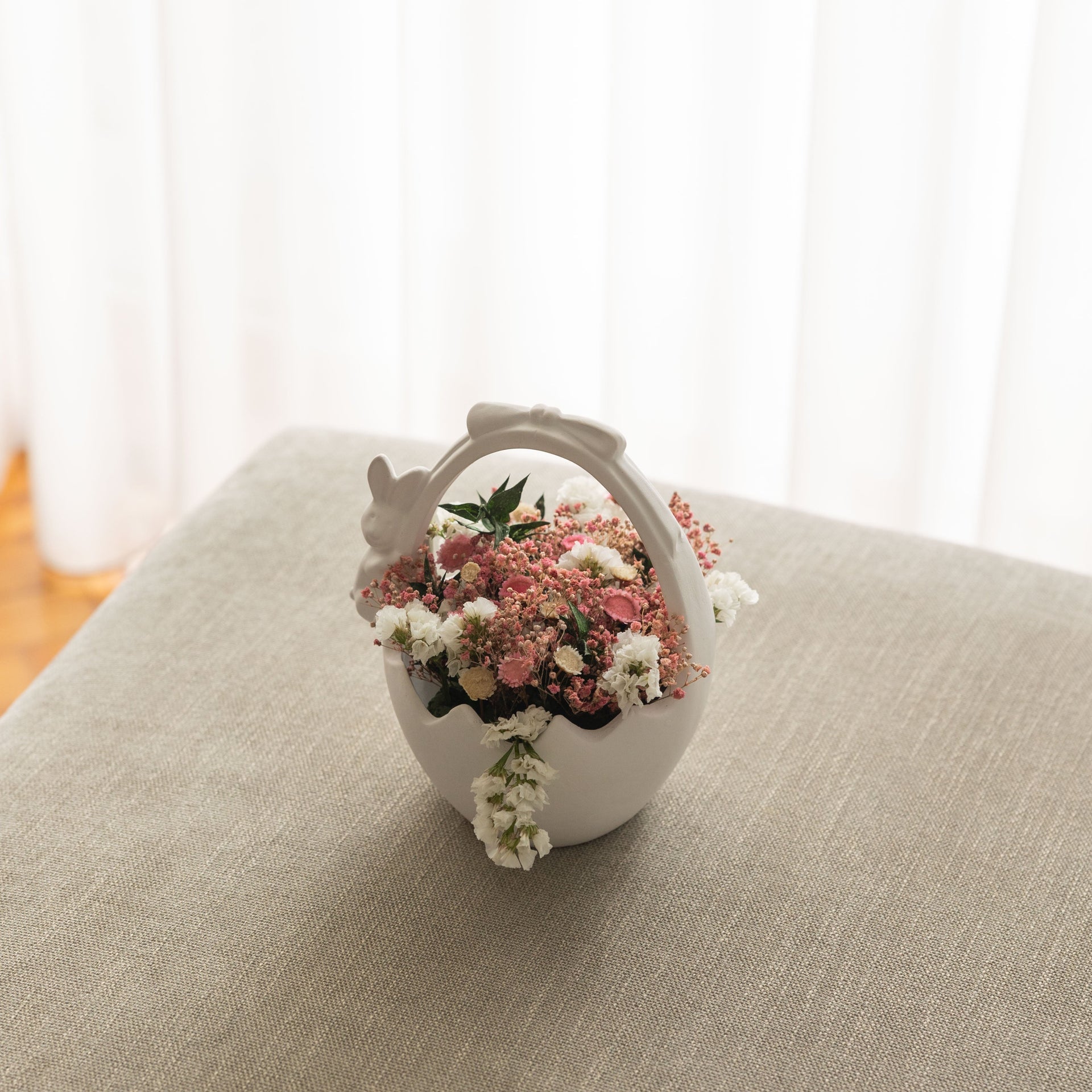 Panier avec lapin en céramique – Oito.Atelier – vue 13