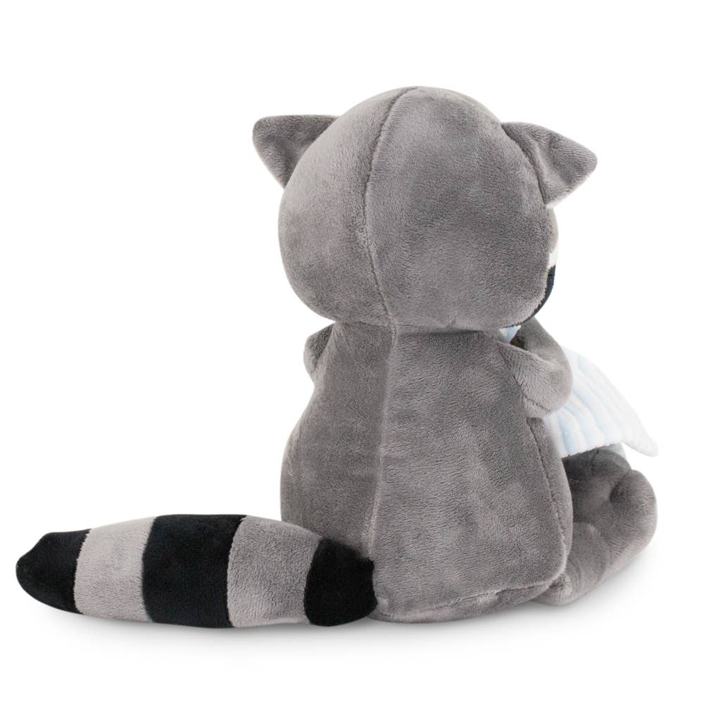 Peluche raton laveur Denny avec serviette 20 cm