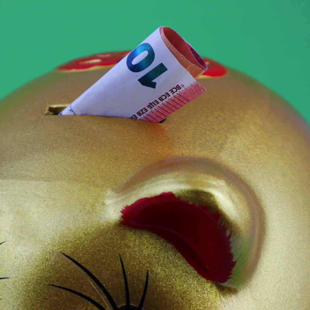 Goldenes Glückssparschwein