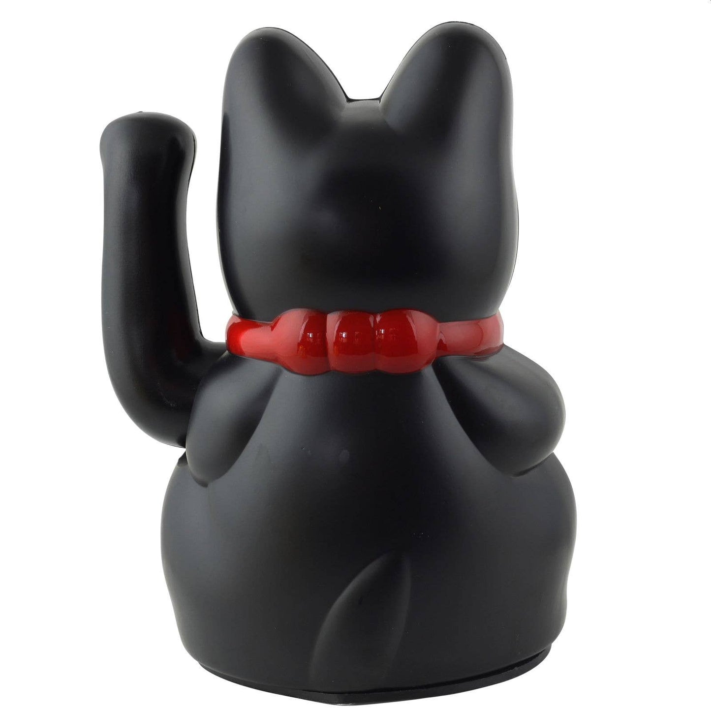 Chat chanceux noir 13cm