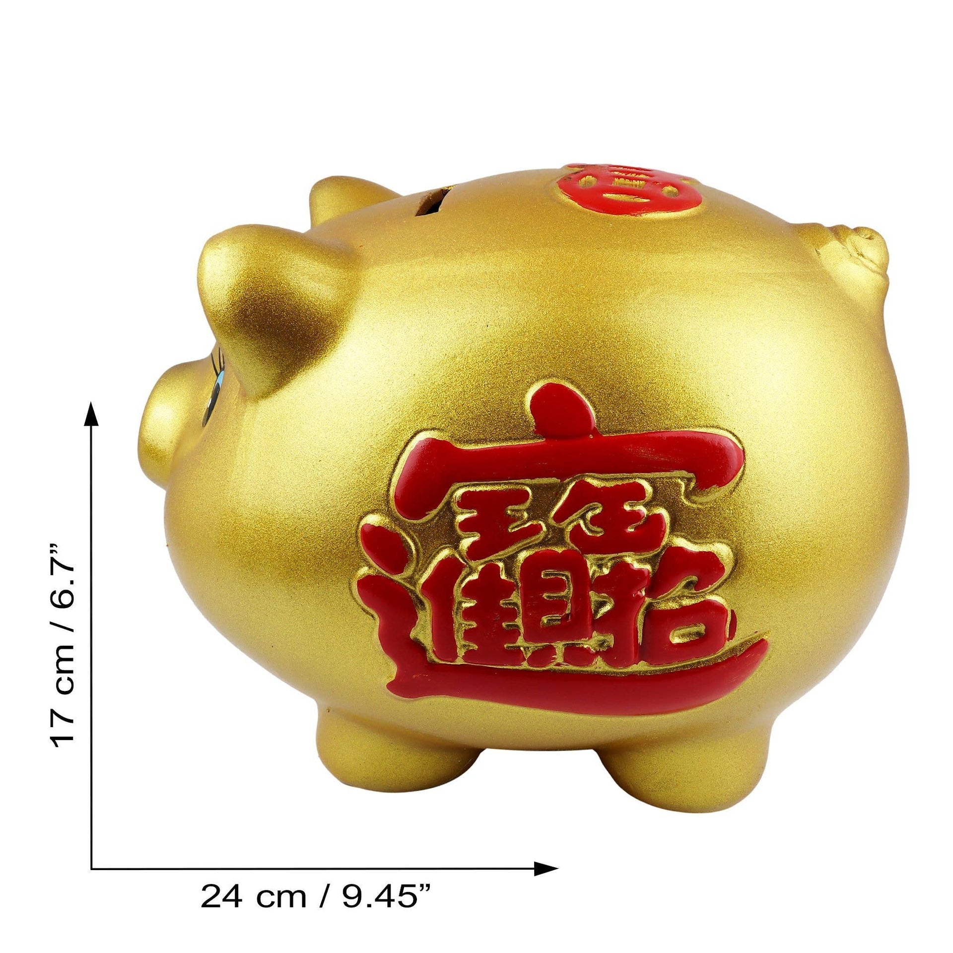 Goldenes Glückssparschwein