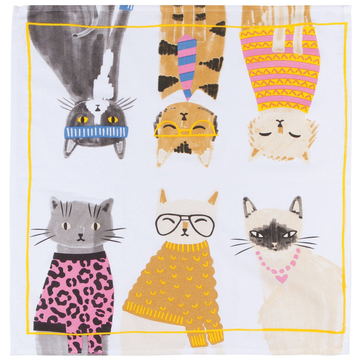 Ensemble de 2 torchons à vaisselle Feline Floursack