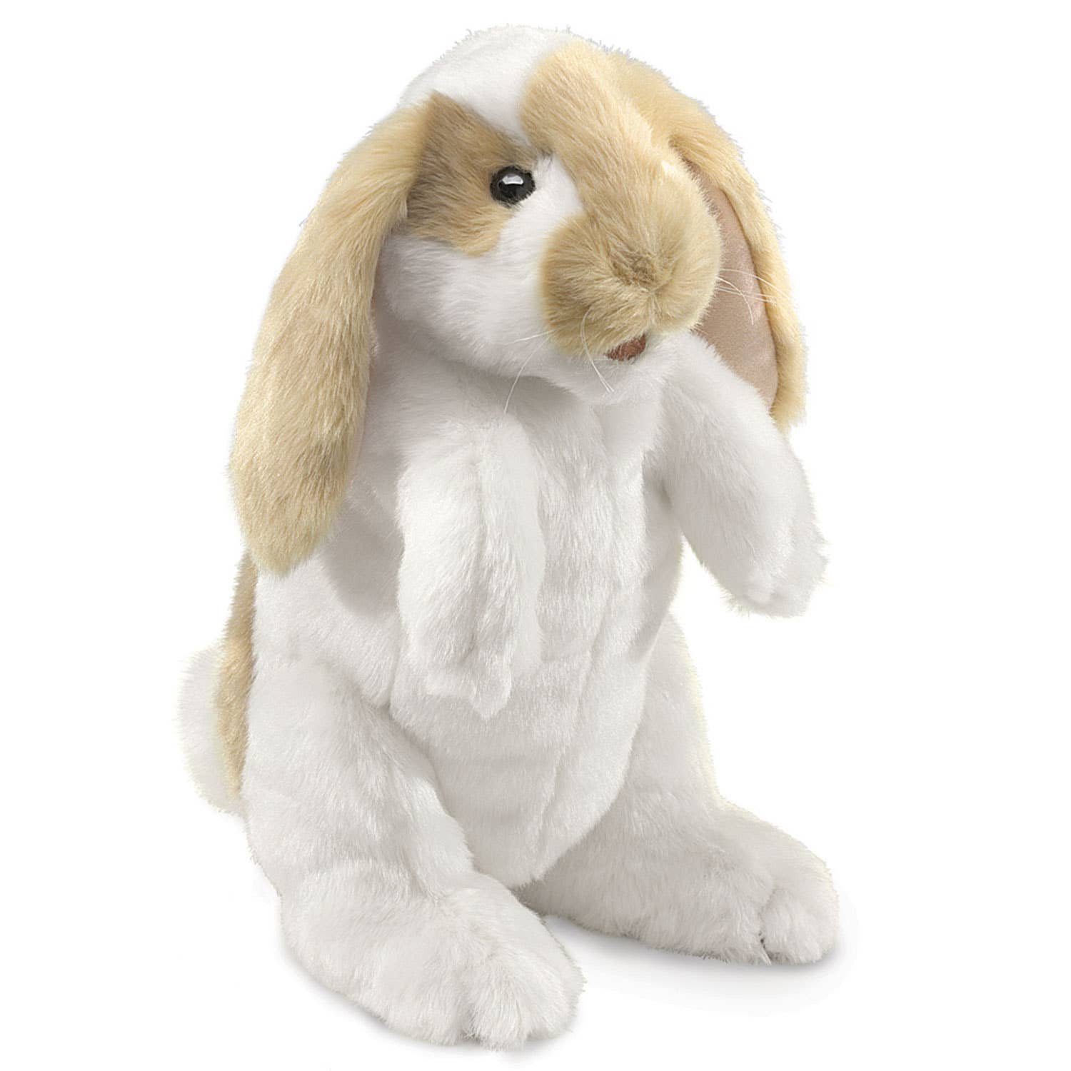 Marionnette à main Lapin Bélier Folkmanis réaliste