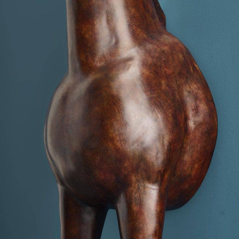 Lampadaire Amadeus, marron, 47 x 40 x 153 cm