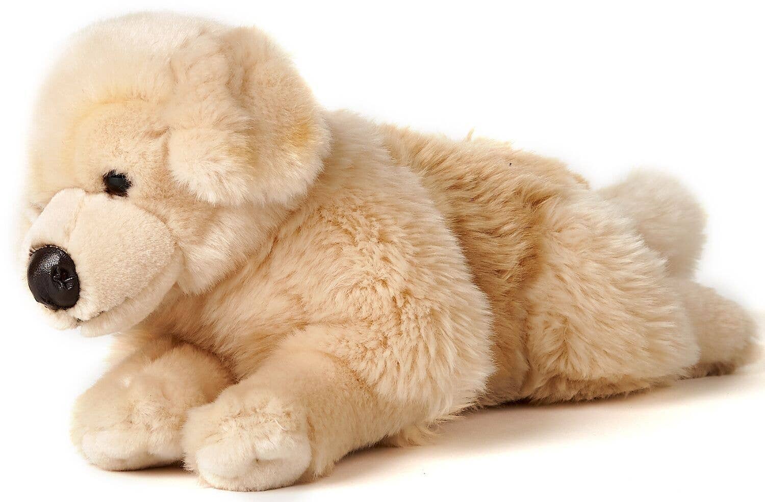 Peluche golden retriever couché Uni Toys