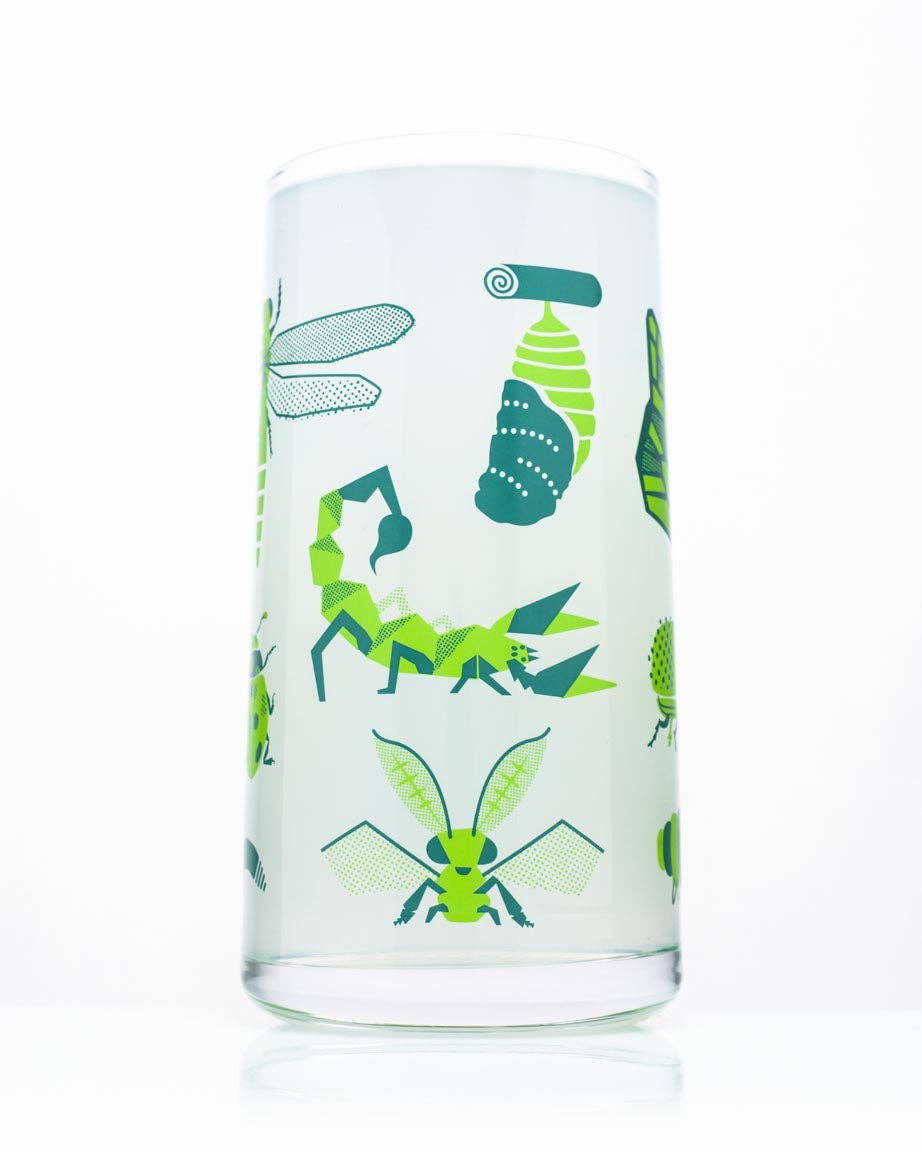 Verres à boire rétro – avec Insectes – produit scientifique Cognitive Surplus EU, vue 2