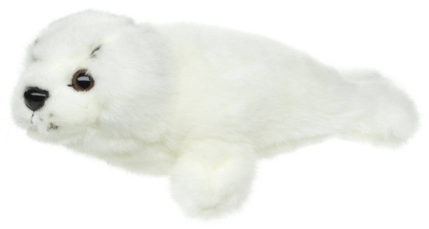 Peluche Bébé Phoque Blanc Uni Toys