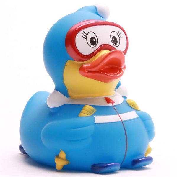 Canard Skieuse bleu