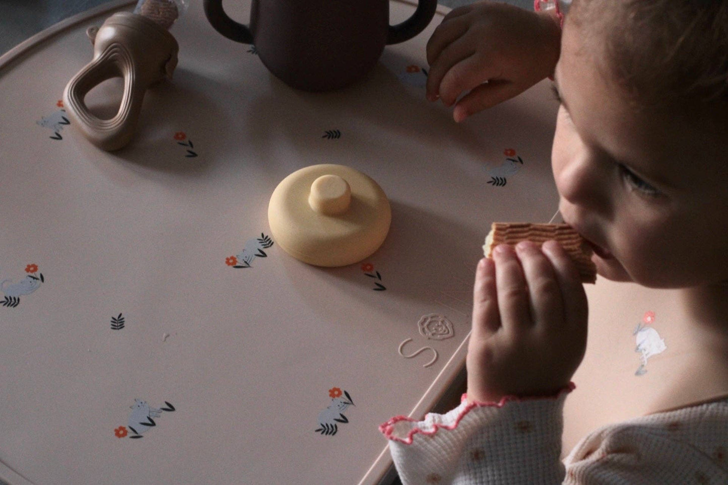 Set de table en silicone Chats - crème
