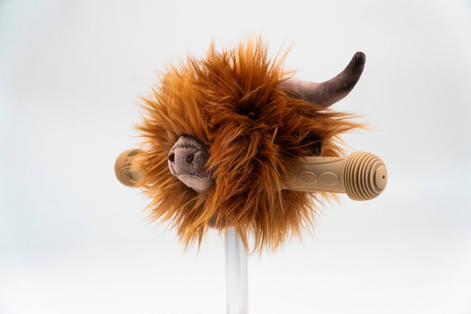 Accessoire tête de vache Highland pour guidon de vélo ou trottinette enfant - Wild & Soft