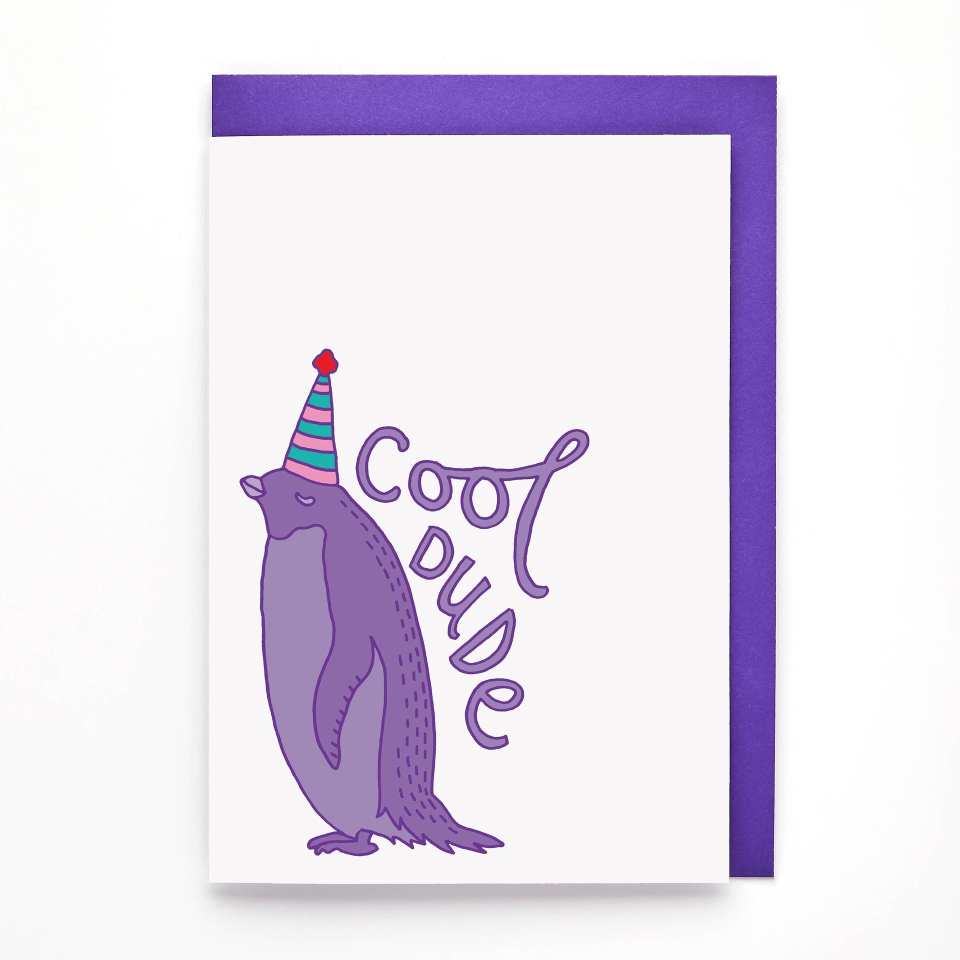 "Cooler Typ" Pinguin Grußkarte