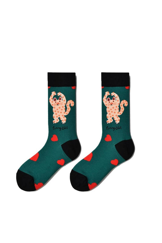 Chaussettes Chat “Funny Cat Love”