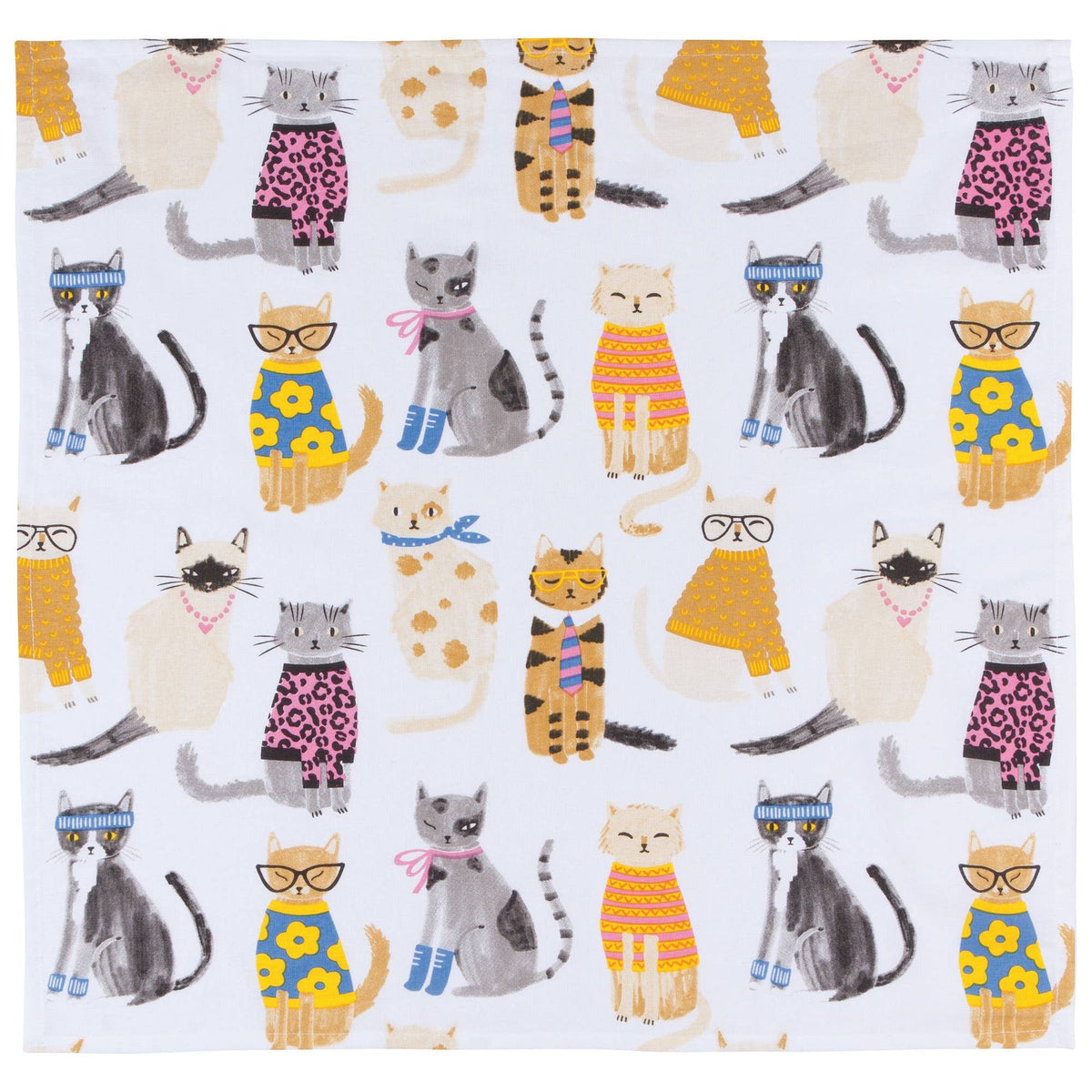 Ensemble de 2 torchons à vaisselle Feline Floursack