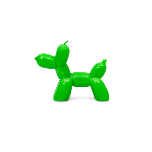 Bougie Chien Ballon Vert Helio Ferretti Vue 1
