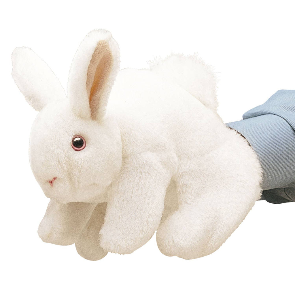 Marionnette à main Lapin blanc/Lapin lapin blanc 2048 Folkmanis réaliste