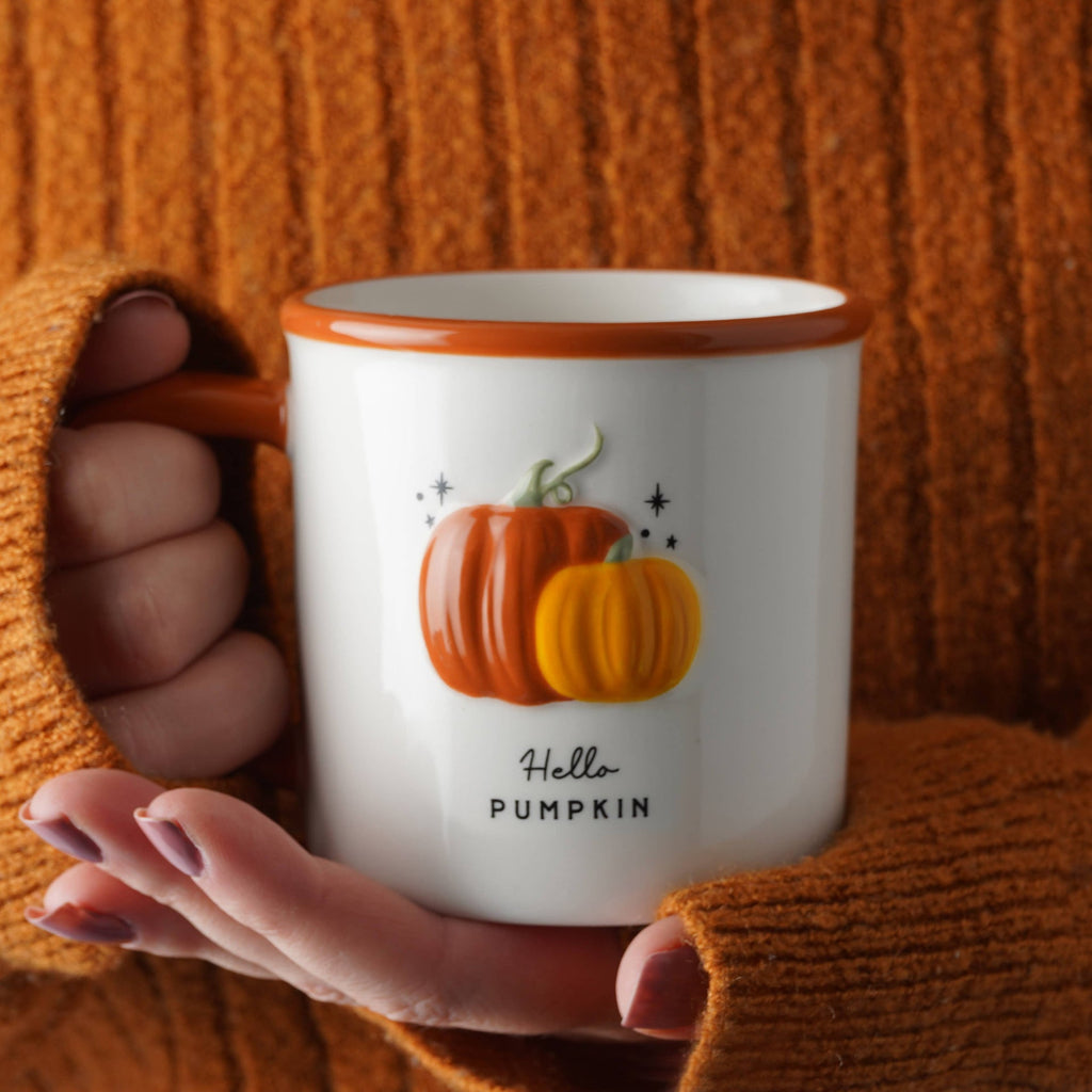 Mug Citrouilles « Hello Pumpkin » – 400 ml