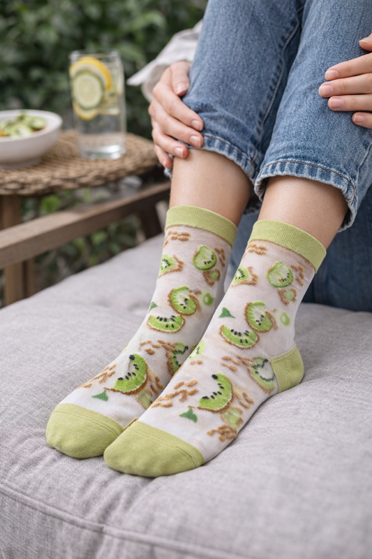 Chaussettes Transparentes Kiwis