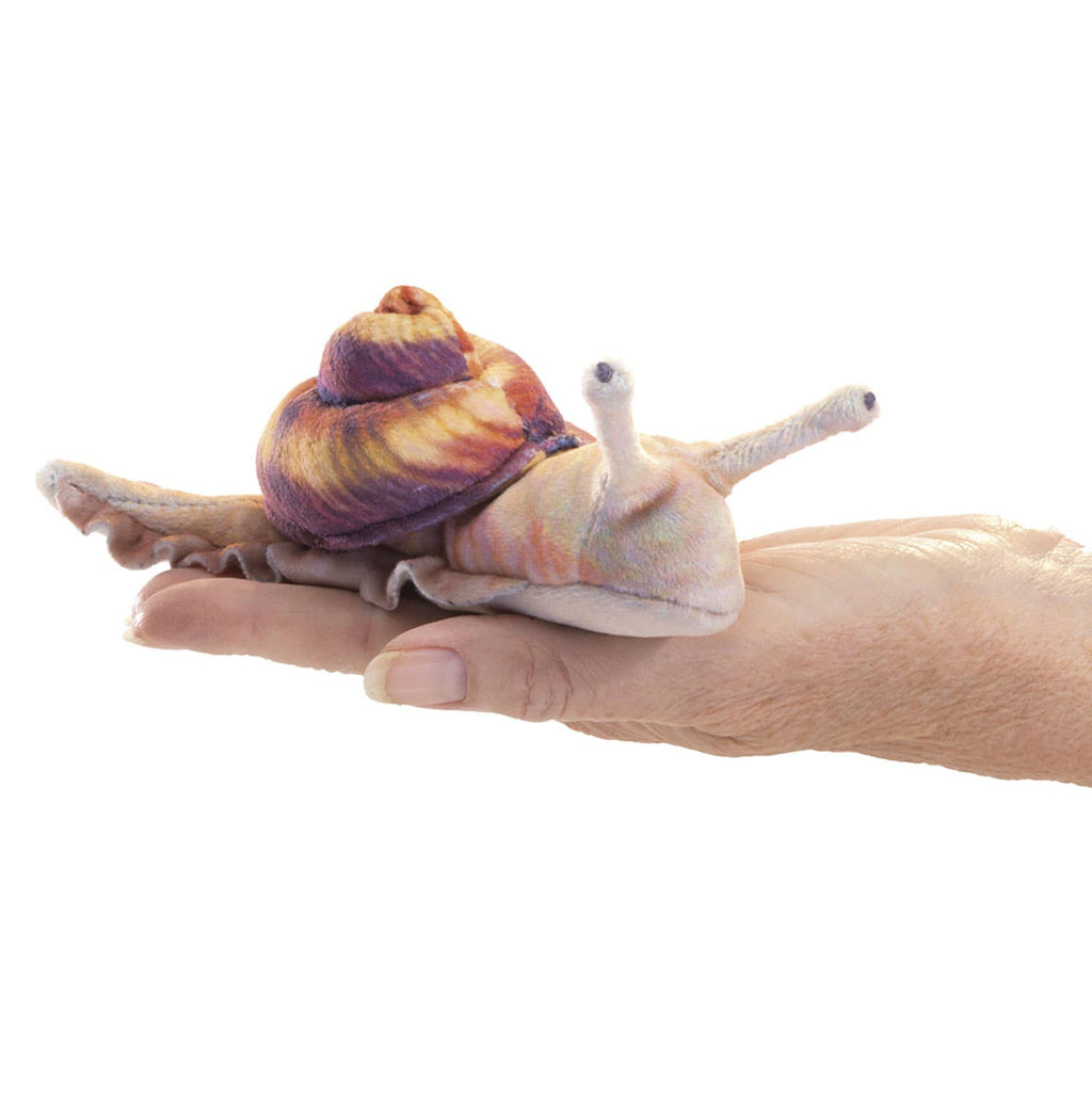 Marionnette à main Mini escargot/Mini escargot 8003 Folkmanis réaliste