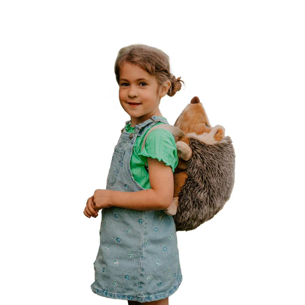 Sac à dos peluche enfant hérisson - Wild & Soft