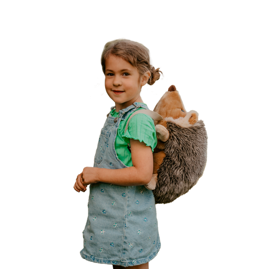 Sac à dos peluche enfant hérisson - Wild & Soft