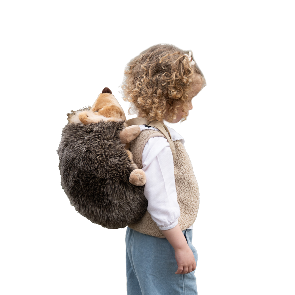 Sac à dos peluche enfant hérisson - Wild & Soft