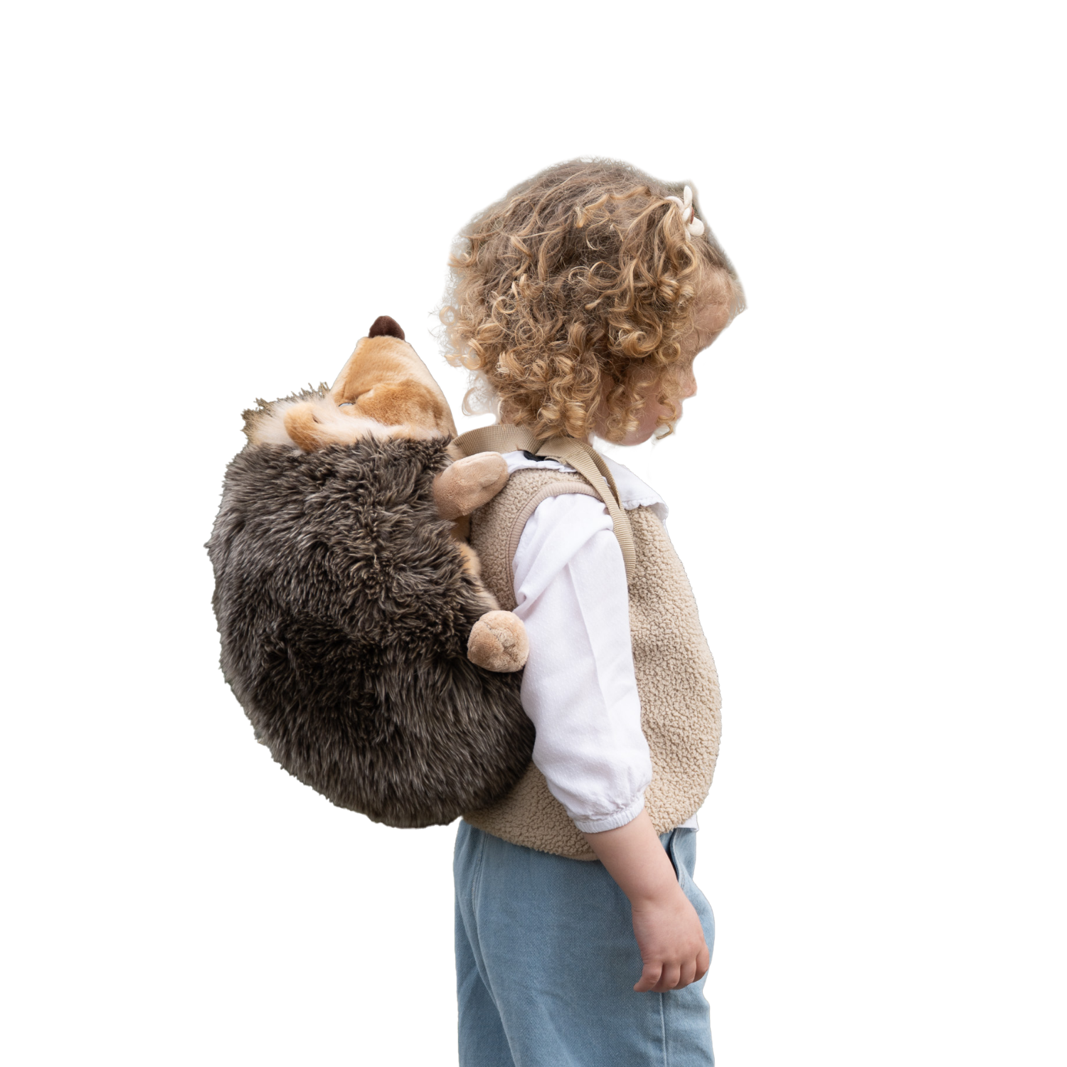 Sac à dos peluche enfant hérisson - Wild & Soft