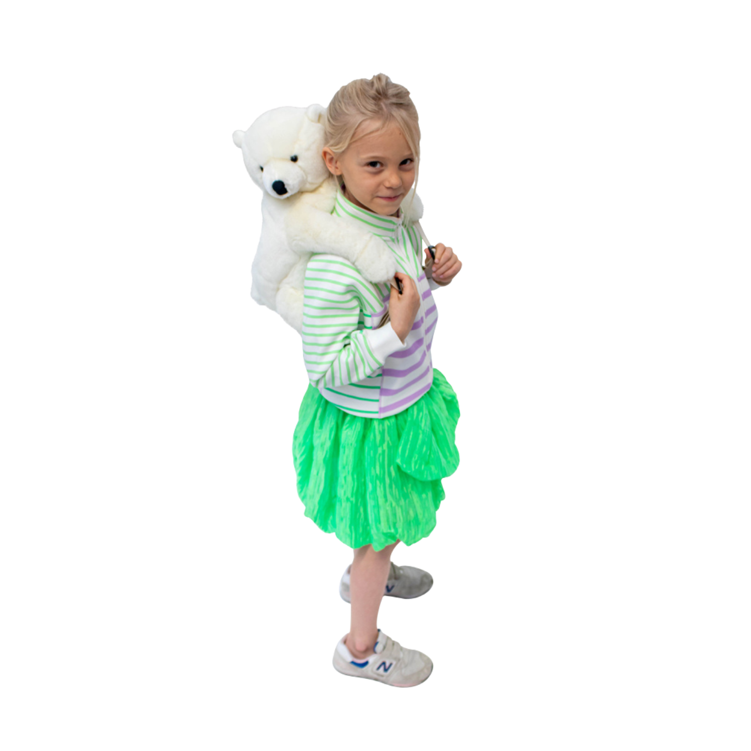 Sac à dos peluche enfant ours polaire - Wild & Soft