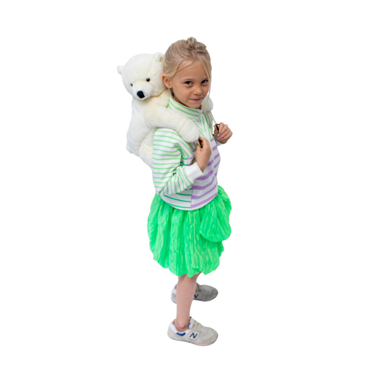 Sac à dos peluche enfant ours polaire - Wild & Soft