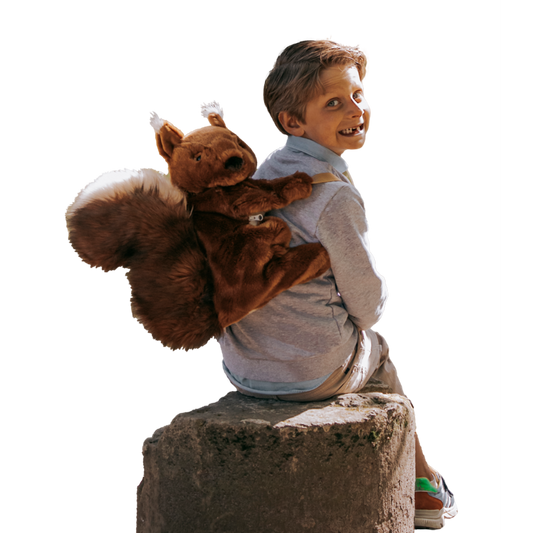 Sac à dos peluche enfant écureuil - Wild & Soft