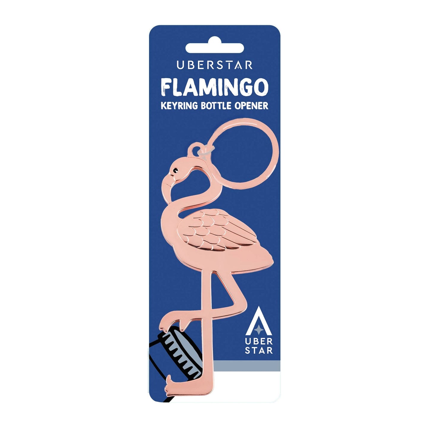 Flamingo Bottle Opener Keychain