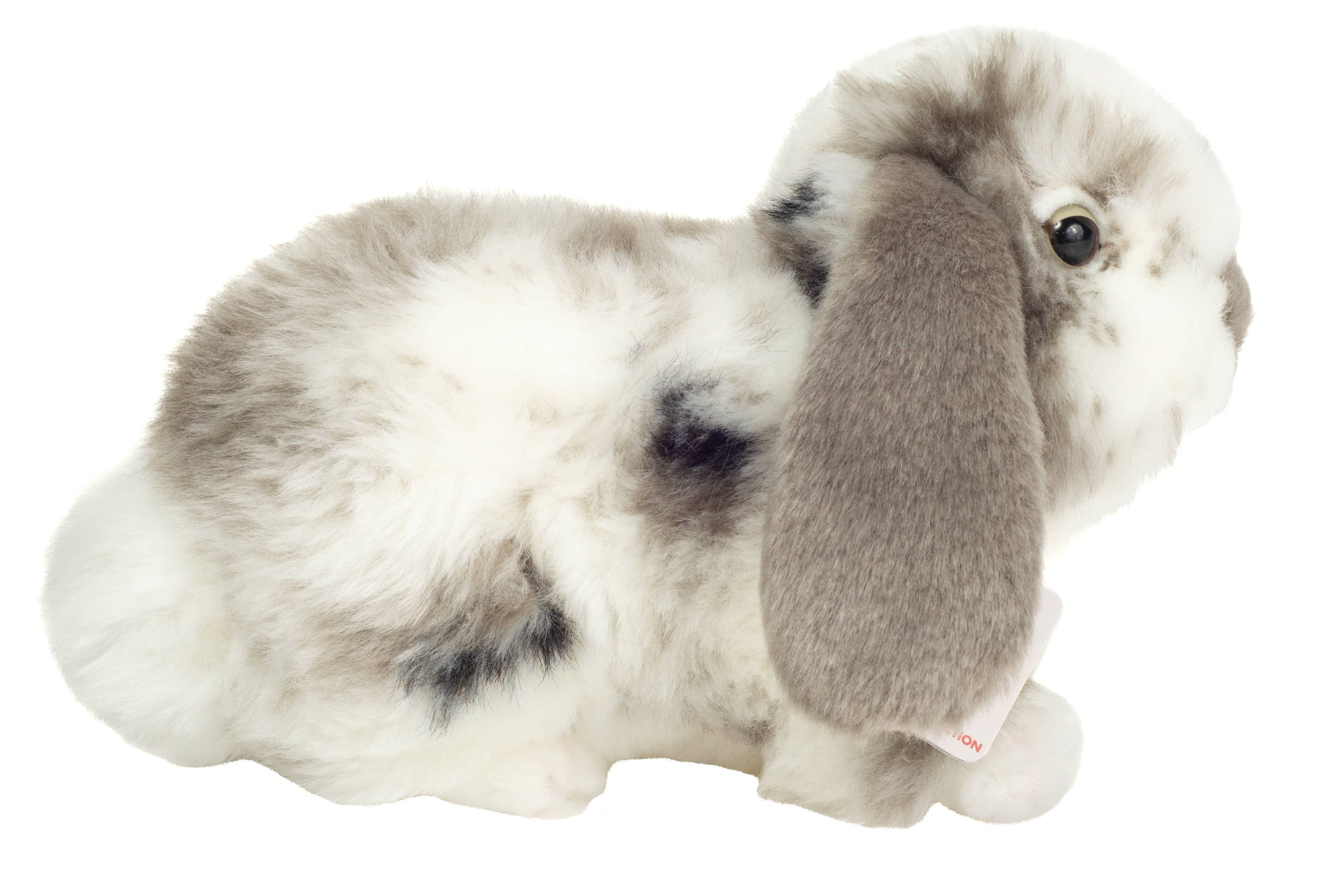 Peluche Lapin Bélier Gris-Blanc – 23 cm - Teddy Hermann