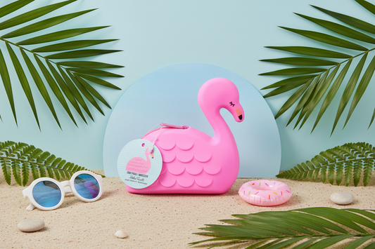 Porte-Monnaie Silicone Flamant Rose