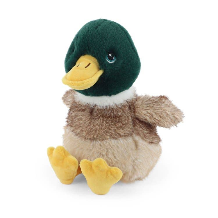 Peluche canard colvert Keeleco 18 cm - peluche écoresponsable Keeleco