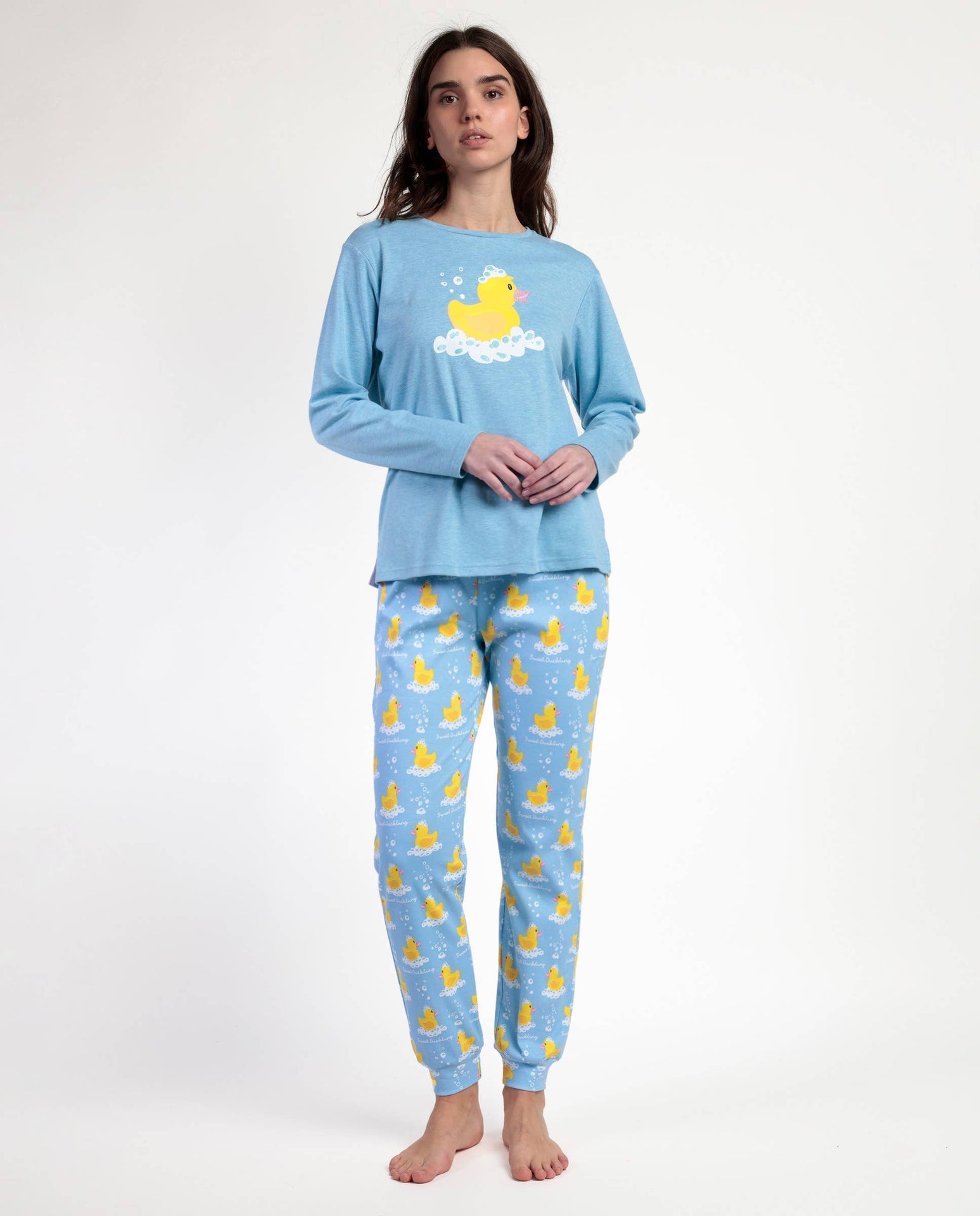 Pyjama manches longues Femme - Canard « Sweet Duckling”