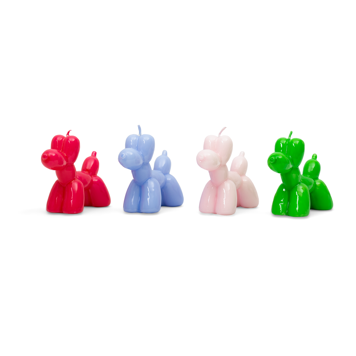 Bougie Chien Ballon Rose