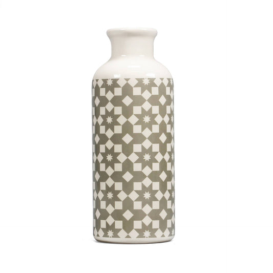 Vase en céramique Design Tiles gris