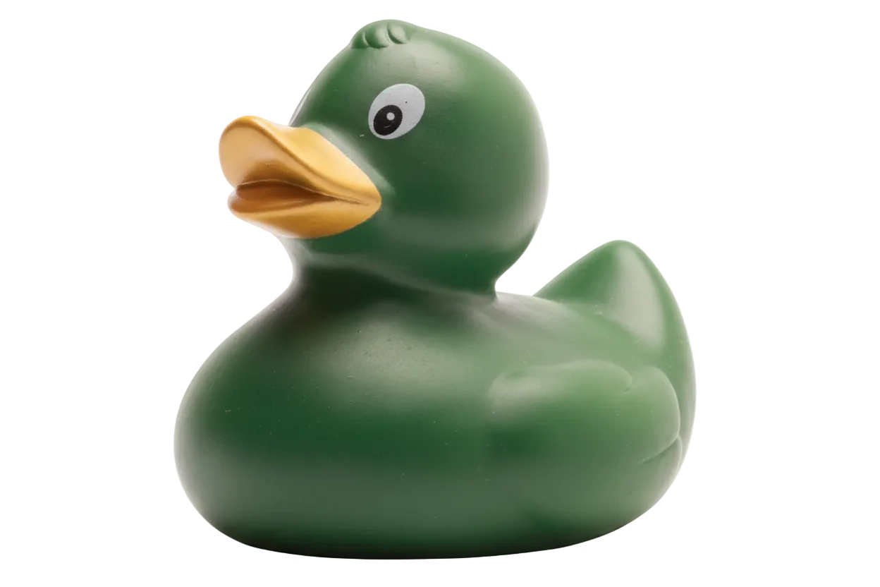 Dunkelgrüne Ente