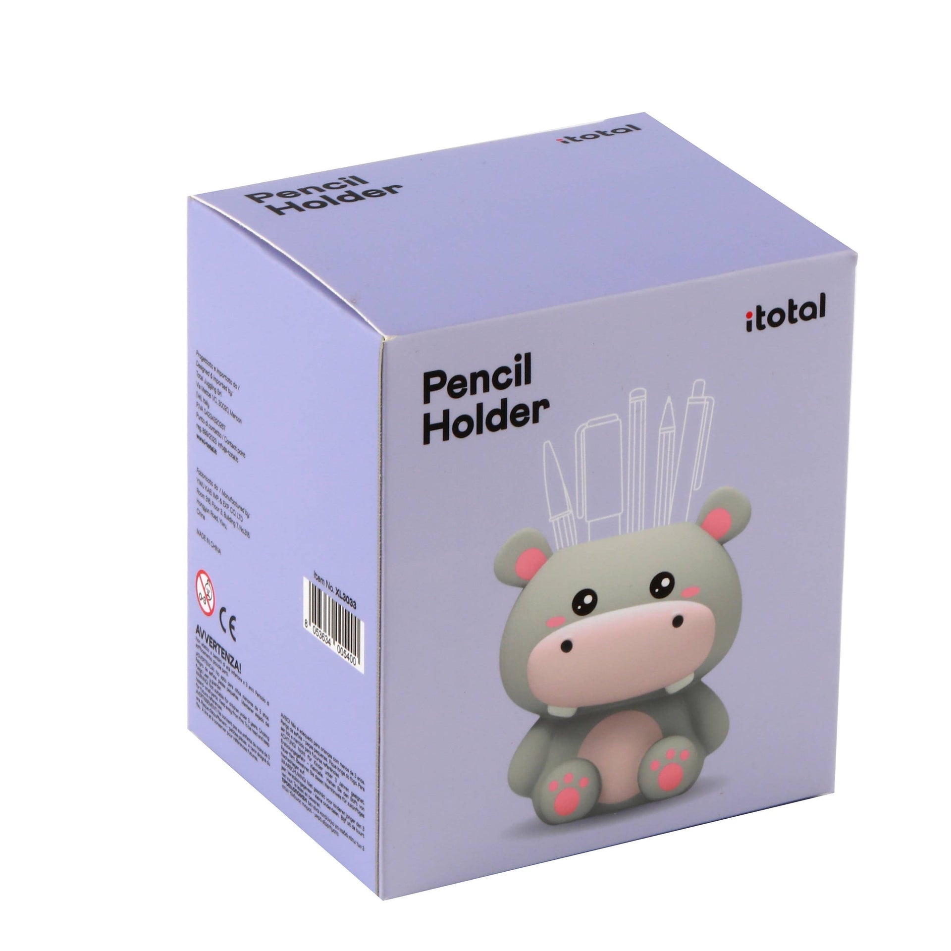 Porte-stylo 3D Hippopotame