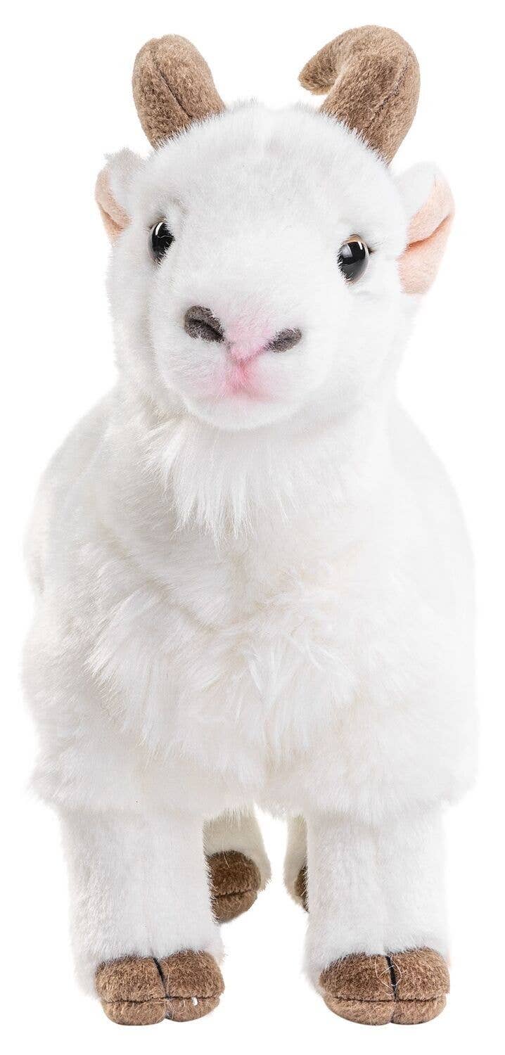 Peluche chèvre de montagne blanche uni Uni Toys