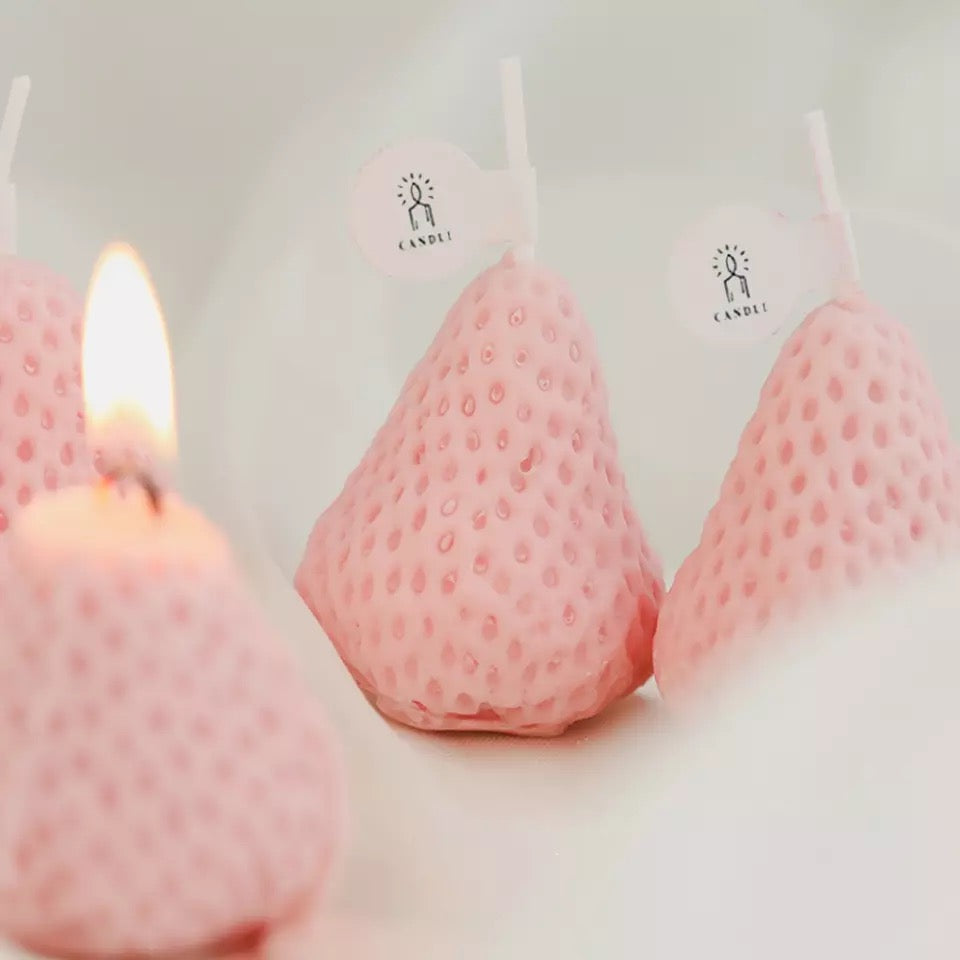Bougies Fraises – vue produit 3