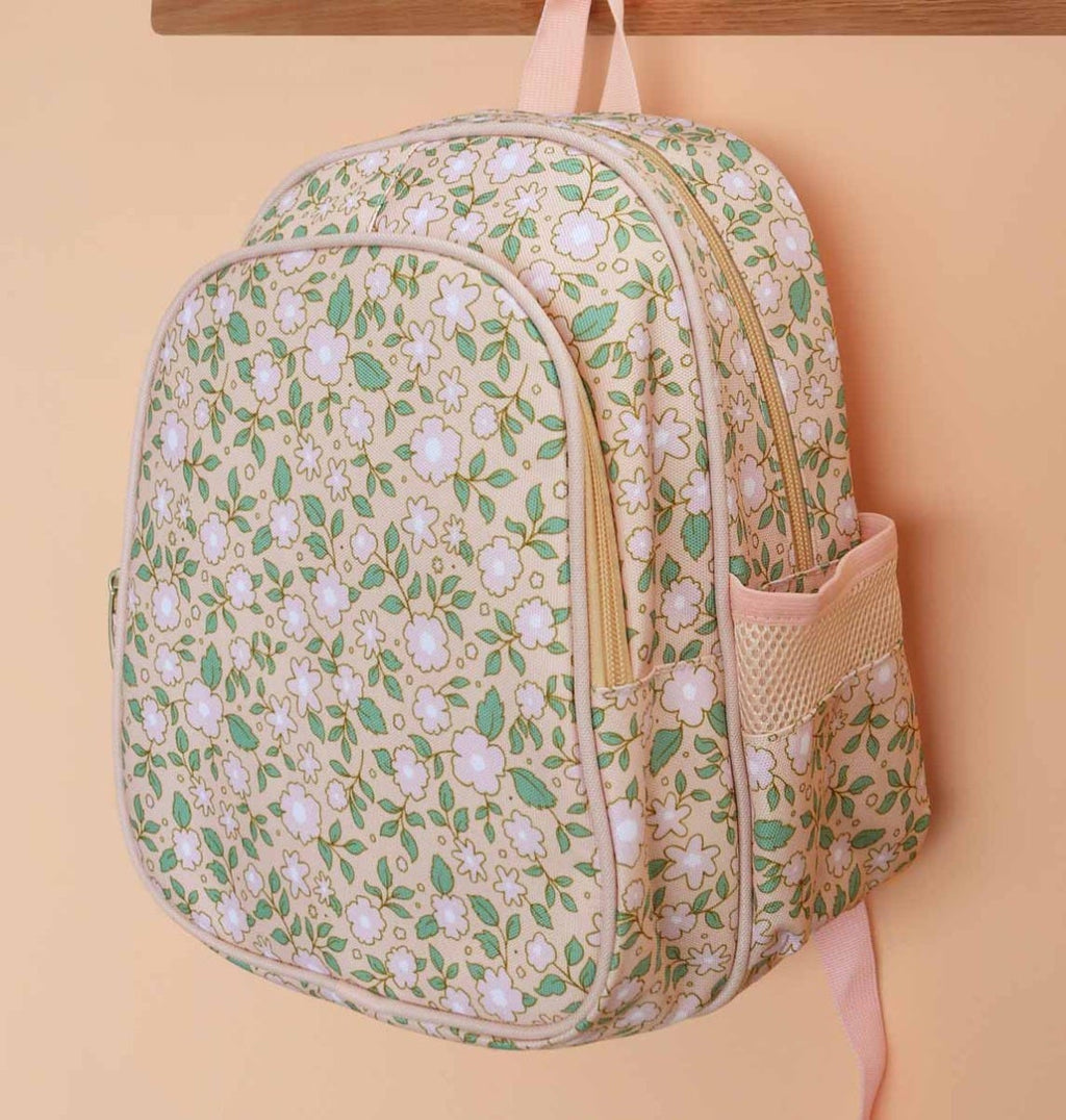 Sac à dos enfant - Fleurs - rose – vue 6 – A Little Lovely Company