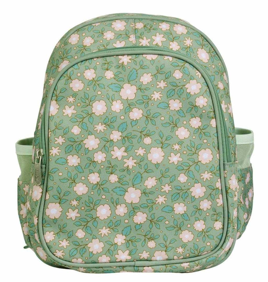 Sac à dos enfant - Fleurs - sauge – A Little Lovely Company