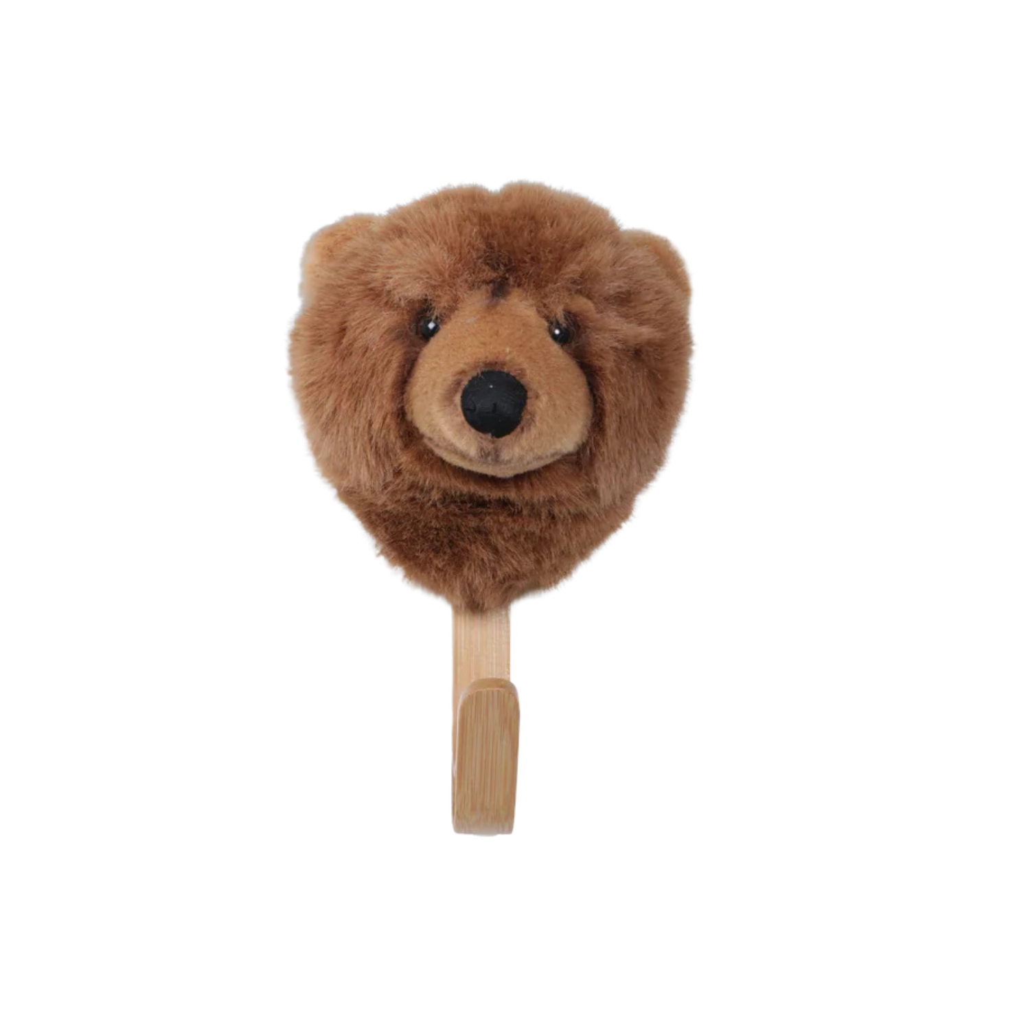 Porte-manteau peluche ours brun - Wild & Soft