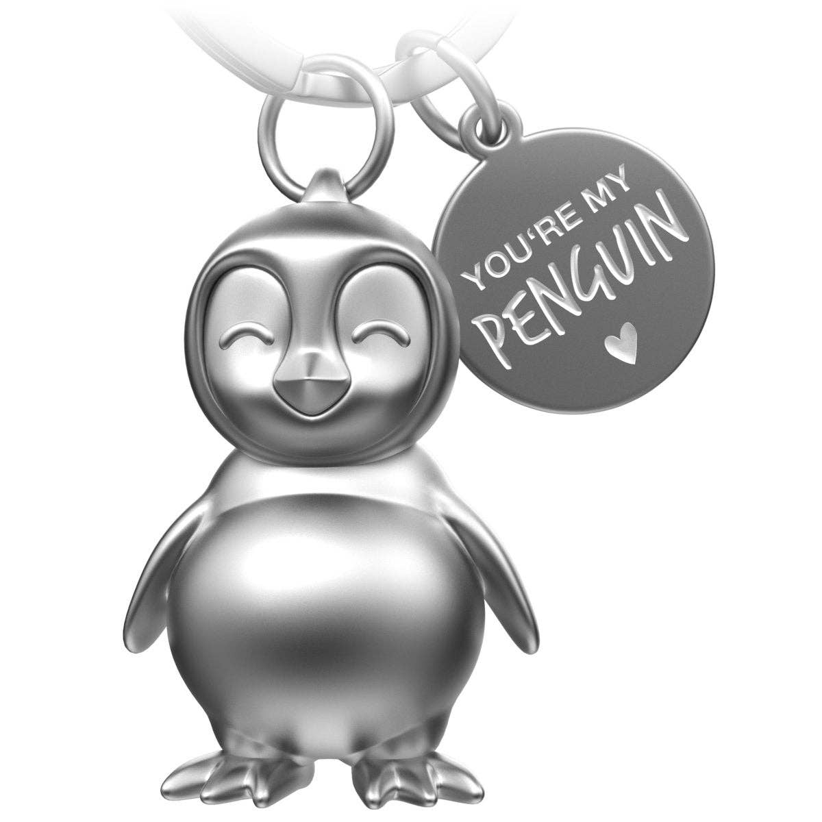 porte cles pingouin tu es mon pingouin fabach FABACH_Pinguin_Frosty_silber 