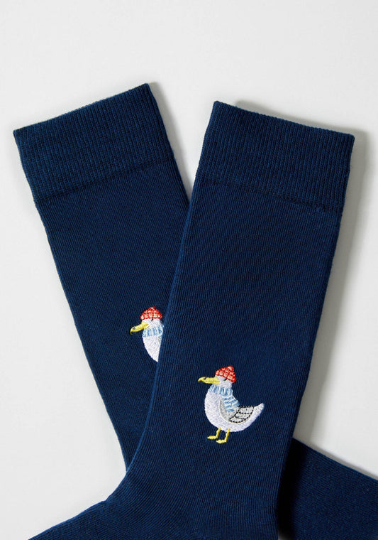 Chaussettes brodées BeSeagull