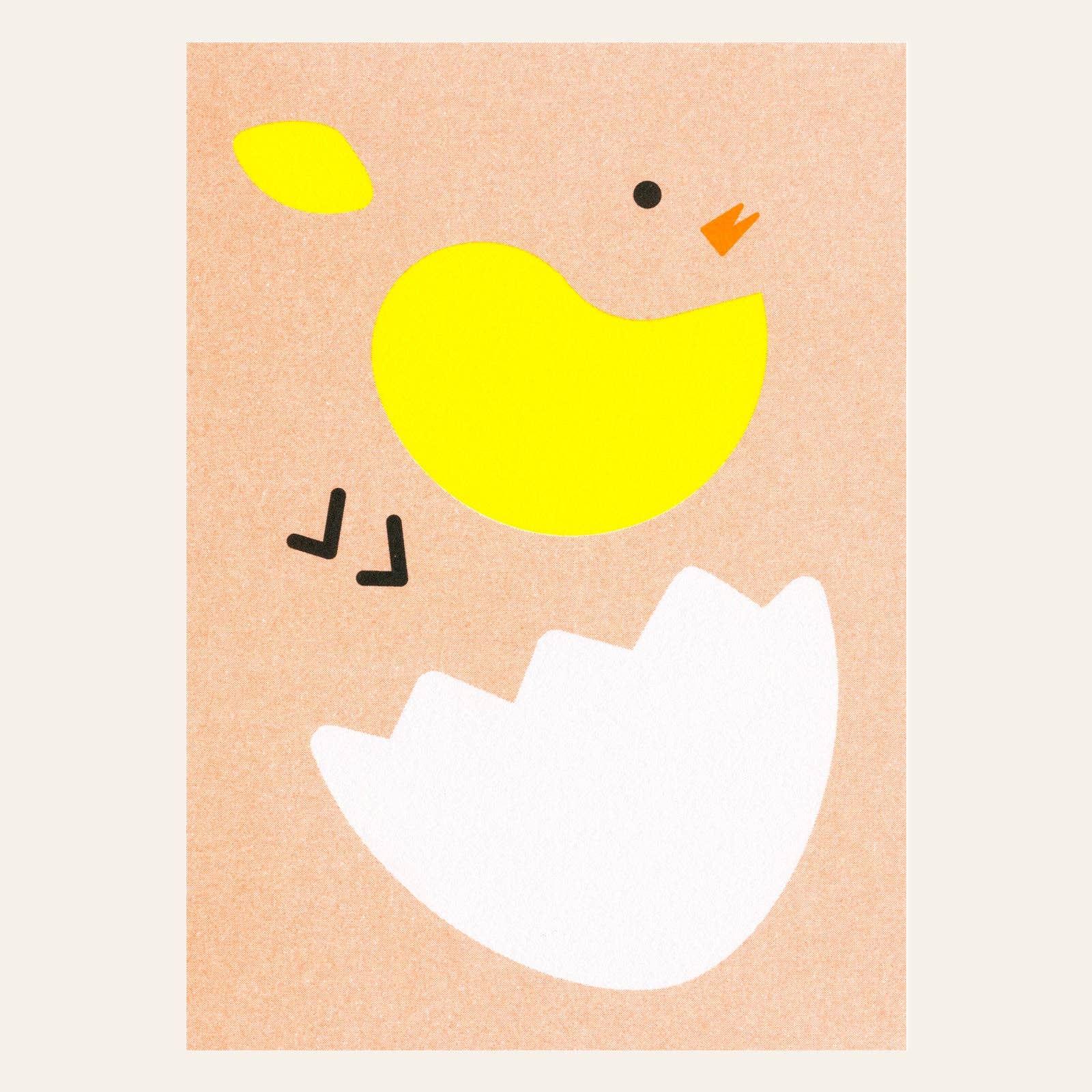 Carte postale Poussin Destructuré