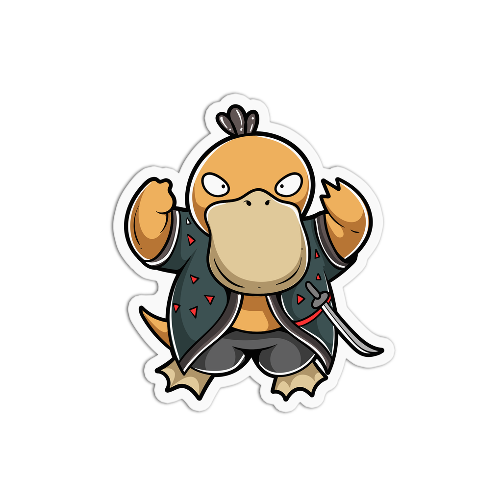 Pato Samurai Pegatina