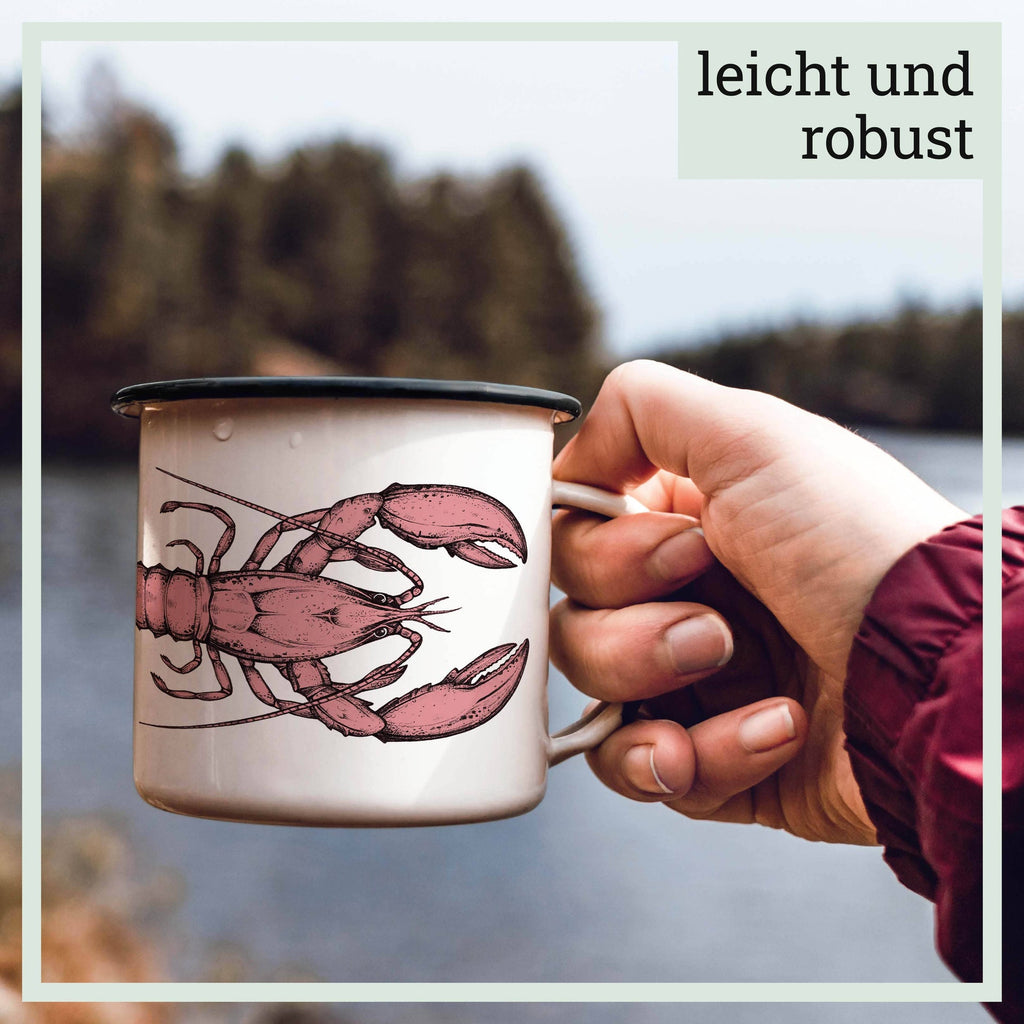 Tasse émaillée – Homard