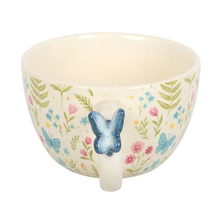 Mug à motif floral Luna Bloom avec papillon