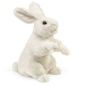 Marionnette à mano Conejo blanco debout 2868/Conejo blanco debout Folkmanis realista